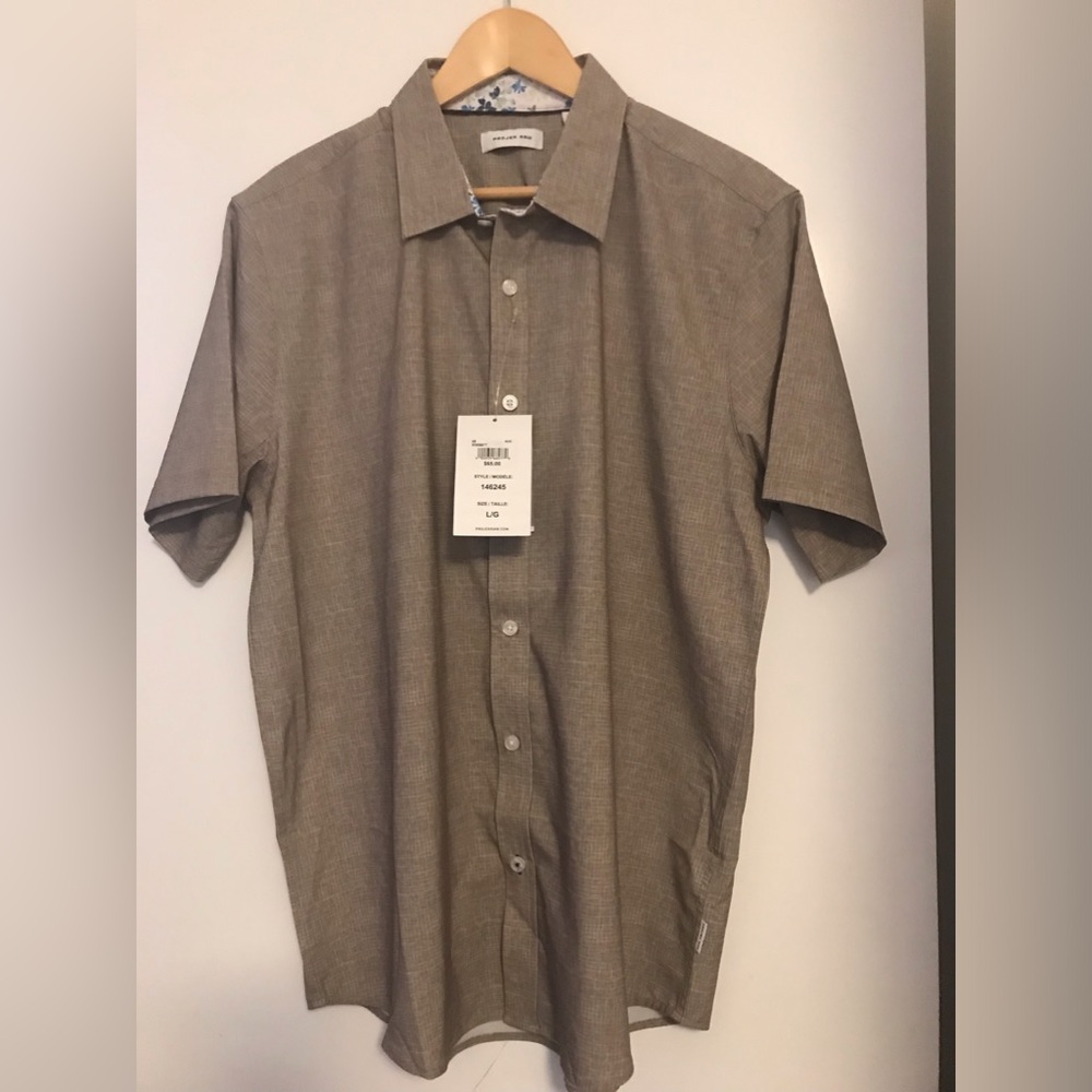 Projek Raw Men’s Button-Down Shirt Size L NWT
